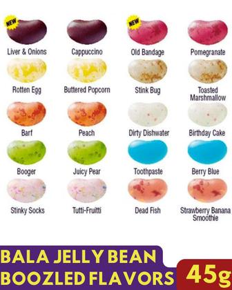 Imagem de Bala jelly bean boozled flavors 45g