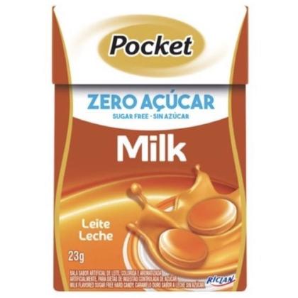 Imagem de Bala Zero Açúcar de Leite Pocket C/ 12u 276g