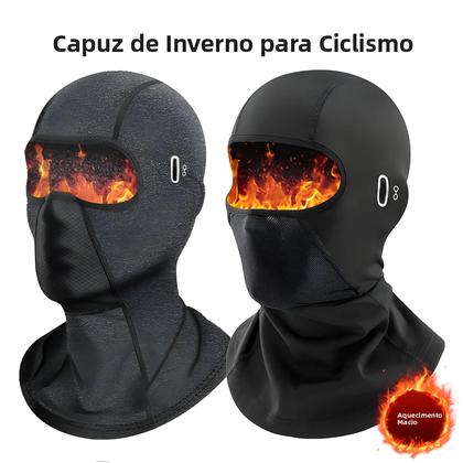 Imagem de Balaclava De Veludo Quente Com Protetor De Pescoço Para Ciclismo De Inverno, Máscara Facial Para