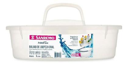 Imagem de Balaio limpeza oval 6l plastico sanremo encaixa no balde de 14l
