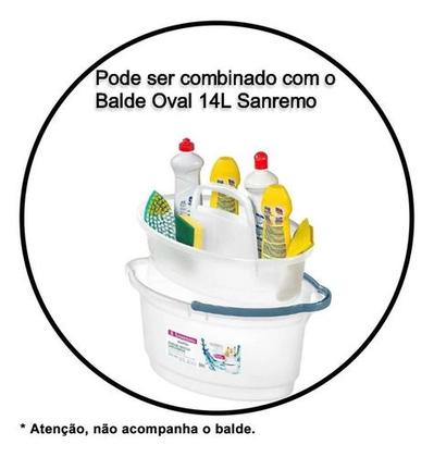 Imagem de Balaio limpeza oval 6l plastico sanremo encaixa no balde de 14l