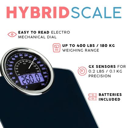 Imagem de Balança Adamson Hybrid 2 em 1 analógica e digital 180 kg