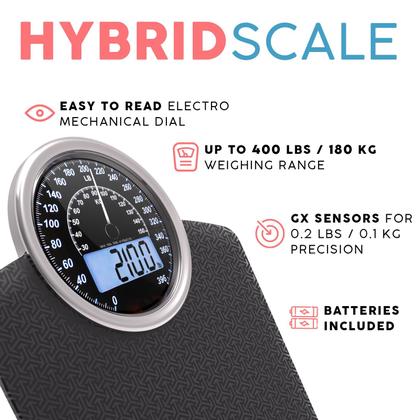 Imagem de Balança Adamson Hybrid 2 em 1 analógica e digital preta