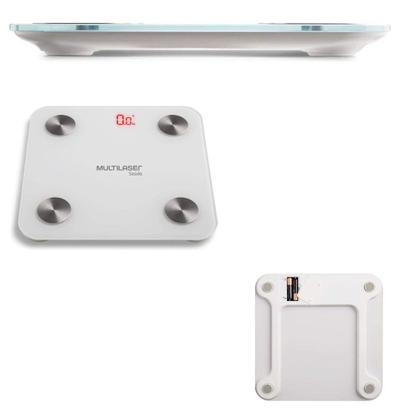 Imagem de Balança Corporal Biopedancia HC059 Digital Branca 180kg Multilaser