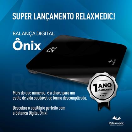 Imagem de Balança Corporal Digital De Banheiro Ônix 180kg - Relaxmedic