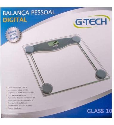 Imagem de Balança Corporal Digital G-tech Glass 10 Até 150 Kg