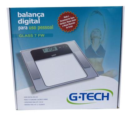 Imagem de Balança Corporal Digital G-tech Glass 7 Fw Até 150 Kg