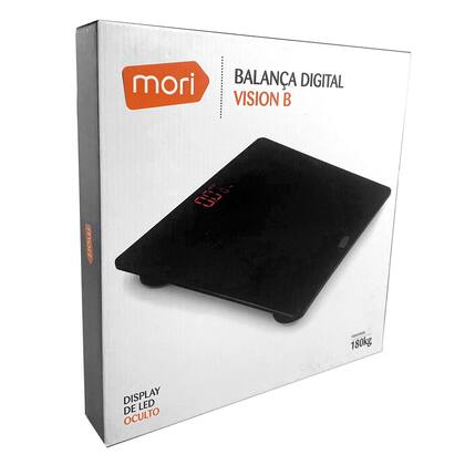 Imagem de Balança Corporal Digital Minimalista Vidro Fitness Banheiro - Mori