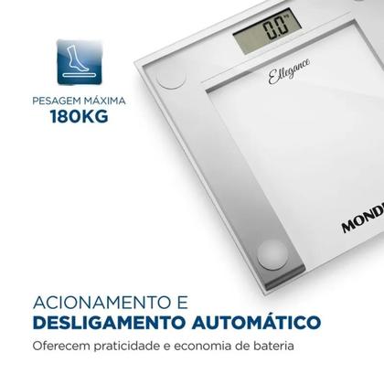 Imagem de Balança Corporal Ellegance Painel Digital BL-03 Até 150kg Baterial Mondial