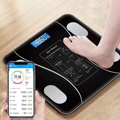 Imagem de Balança Corporal Nutricionista Bioimpedância Bluetooth 180kg Cor Preto