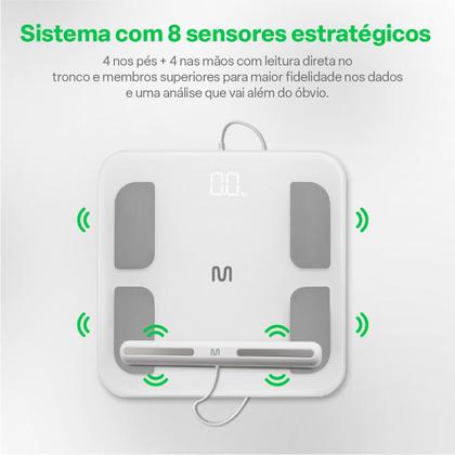 Imagem de Balança de Bioimpedância Bio Health Pro Multi Saúde - HC060N