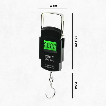 Imagem de Balança De Mão Portatil Até 50kg Digital Para Bagagem