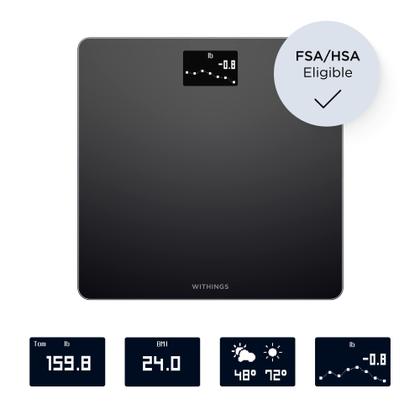 Imagem de Balança de pesagem Withings Body Wi-Fi Smart Scale com rastreador de IMC