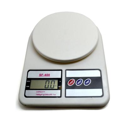 Imagem de Balança Digital 1g-10kg - Branca - Função Tara - Visor LCD