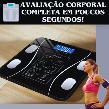 Imagem de Balança Digital Bioimpedância 8 Sensores Bluetooth 140 Kg