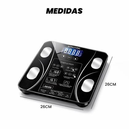 Imagem de Balança Digital Bioimpedância Bluetooth com App Medição Corporal Completa