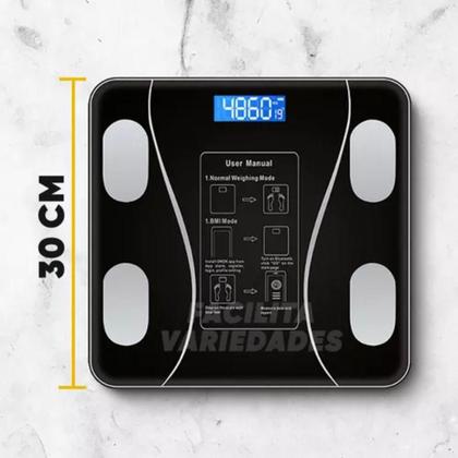 Imagem de Balança Digital Bioimpedância Bluetooth Nutrição