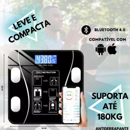 Imagem de Balança Digital Bioimpedância Bluetooth Original Consultório