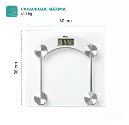 Imagem de Balança Digital Corporal Bioimpedância Banheiro