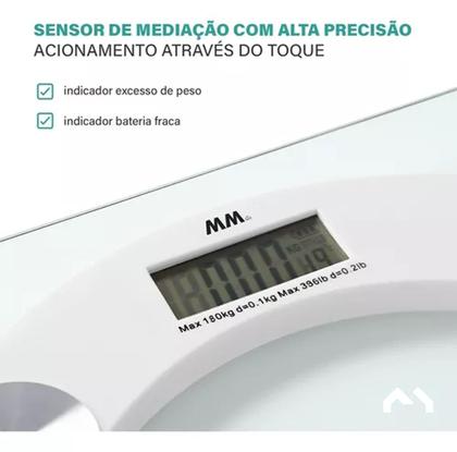 Imagem de Balança Digital Corporal Bioimpedância Banheiro