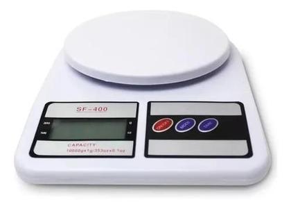 Imagem de Balança DIgital Culinária De Cozinha Comércio Electronica Pesa Até 10kg Branco Academia