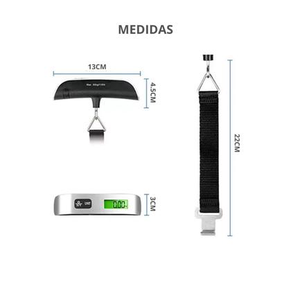 Imagem de Balança Digital de Gancho Portátil Ideal para Pesar Bagagens