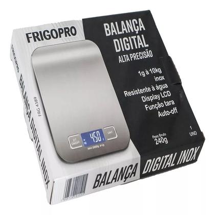 Imagem de Balança Digital De Inox Cozinha 10kg Alta Precisão Dieta Fit