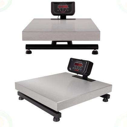 Imagem de Balança Digital De Plataforma Inox Com Bateria 300kg Balmak