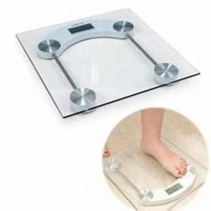 Imagem de Balança Digital Eletrônica Vidro 180kg Multiuso Banheiro Quarto