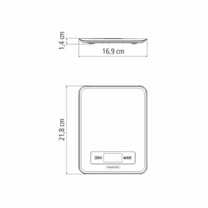 Imagem de Balança Digital para Cozinha Tramontina Adatto em Aço Inox