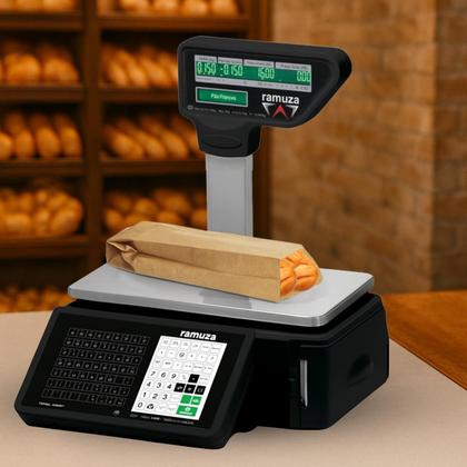 Imagem de Balança Digital Ramuza Atena II 35kg Com Torre Wi-fi Bivolt Etiquetadora