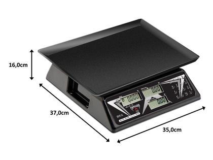 Imagem de Balança digital Ramuza DCRB CL 15kg bat lacre e selo Inmetro