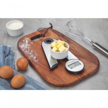 Imagem de Balança Digital Tramontina Adatto Dobrável Para Cozinha Em Aço Inox