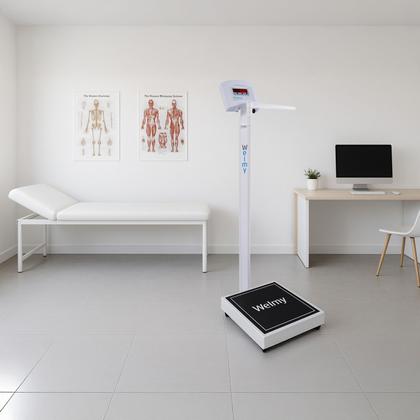 Imagem de Balança Profissional Médica Eletrônica Digital Antropométrica W200A - 200Kg/50g - Selo Inmetro