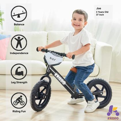 Imagem de Balance Bike KRIDDO para Crianças (2 a 5 anos) - Com Placa Personalizada