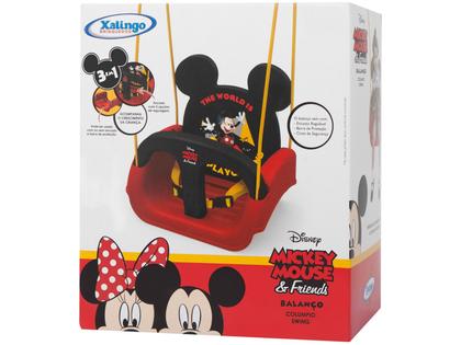 Balanço Infantil Mickey Vermelho e Preto - Xalingo Imagem de Balanço Infantil Mickey Vermelho e Preto