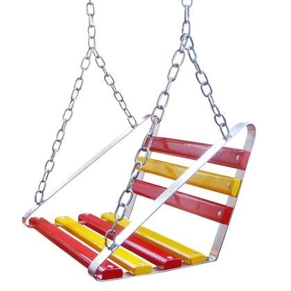 Imagem de Balanço Infantil Tradicional em Ferro 2 Lugares c/ Cadeiras Cód. 0671