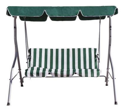 Imagem de Balanço Para Jardim De Aço - 3 Lugares - 152x111x170 Cm