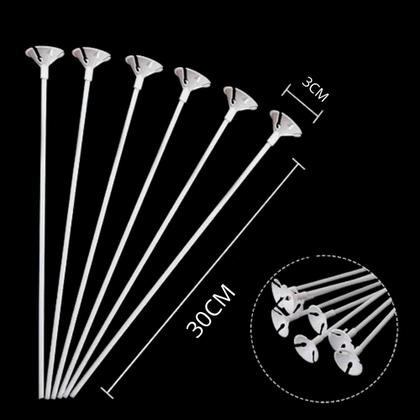 Imagem de Balão Animais Safari Metalizado 55cm, Vareta Pega Balão, Kit 6 Balões Metalizados Animais + 6 Varetas Pega Balão