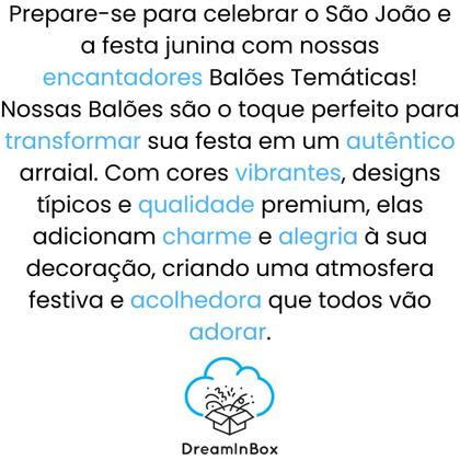 Imagem de Balão Arraiá Festa Junina 5 Peças São João Formato Lanterna