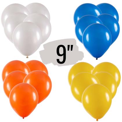 Imagem de Balão Bexiga 9 Polegadas Pacote Com 50, Balão Liso Para Decoração De Festas E Eventos Várias Cores