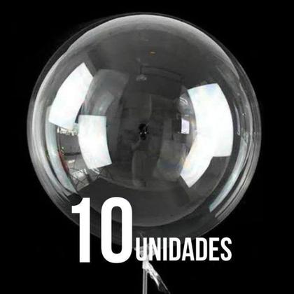 Imagem de Balão Bubble No18 Transparente Cristal Decoração Festa