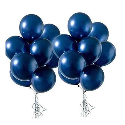 Imagem de Balão Cromado Alumínio Azul Meia Noite - 9 Polegadas - 25 Un