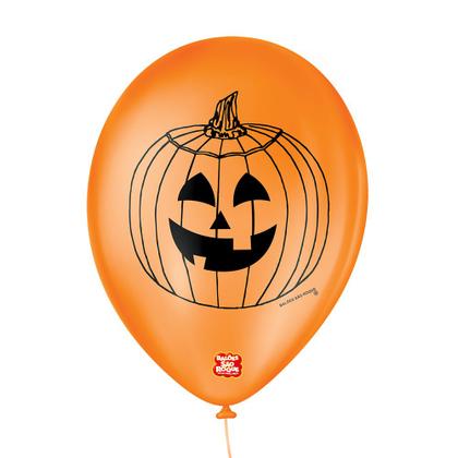 Imagem de Balão de Festa Decorado Halloween - Sortido 9" 23cm - 25 Unidades