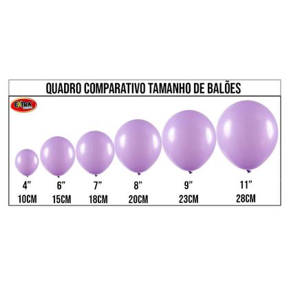 Imagem de Balão de Látex Lilás - 8 Polegadas - 50 Unidades