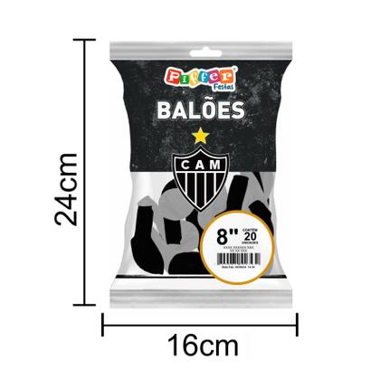 Imagem de Balão Impressão Especial Atlético Mineiro 8” - 20 unid.