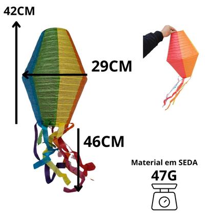 Imagem de Balão Junino Papel Seda Decoração Festa Junina Decorar