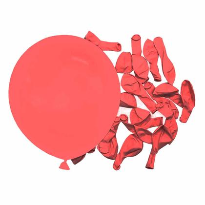 Imagem de Balão Látex Vermelho - 8 Polegadas - 50 Unidades
