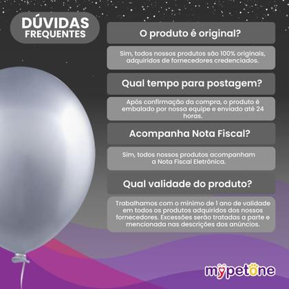 Imagem de Balão Metalizado ''5 Aluminio Happy Day - 50 Unidades