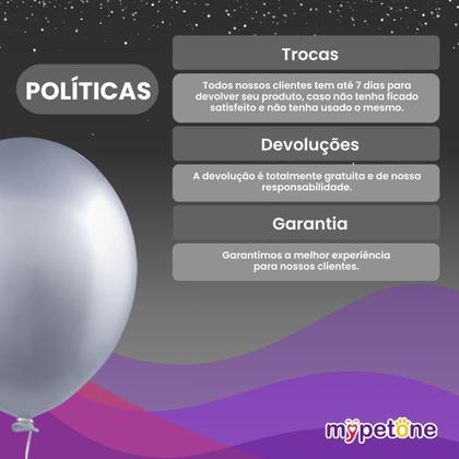 Imagem de Balão Metalizado ''5 Aluminio Happy Day - 50 Unidades